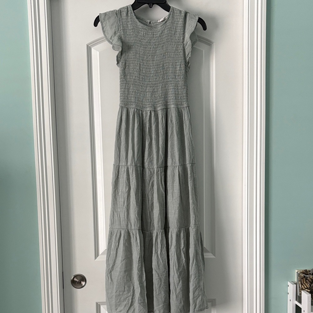 Elegant Gray Maxi Dress